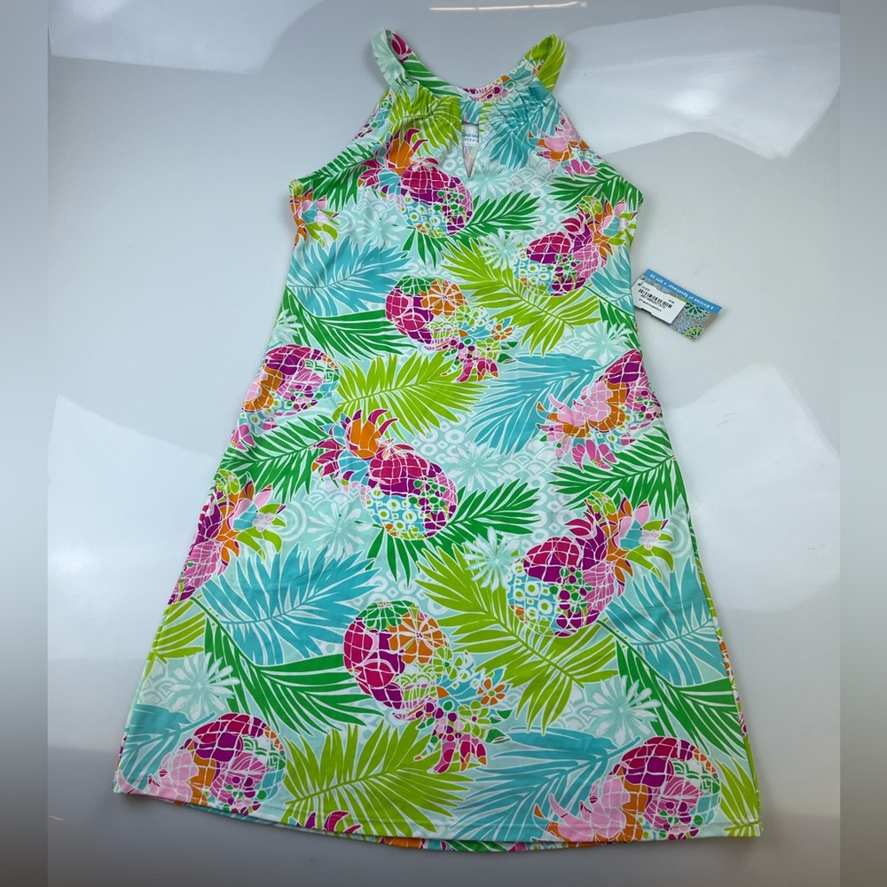 SOUTHWIND Printed UPF 50 Charleston Dress in Palmetto N249